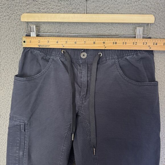 BYLT Weekender Pants Mens Small Blue Stretch Ripstop Drawstring Casual - Picture 3 of 8